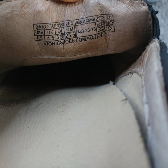 Vionic Dakota Black Leather Slip-On Sneaker Mule Womens Size 6.5 Orthotic - Picture 9 of 11